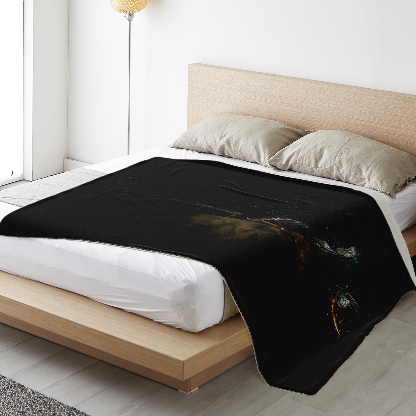 Shadows Of The Eternal Knight Premium Microfleece Blanket