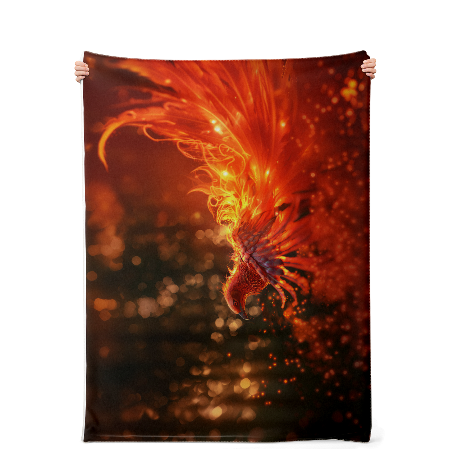 Blazing Grace Phoenix Premium Microfleece Blanket