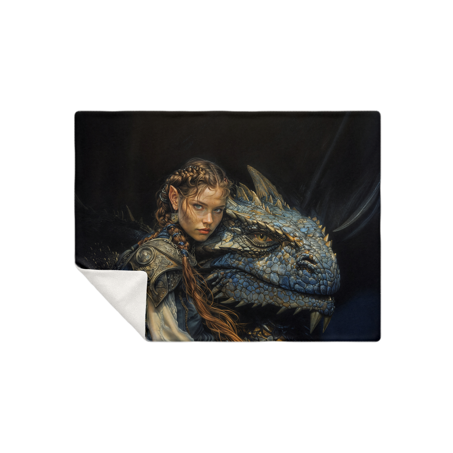 Bond Of The Dragonrider Premium Microfleece Blanket