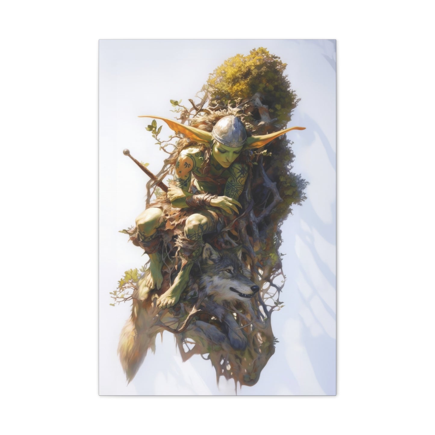 "Floating Gardens Escape" Canvas Stretched, 0.75" - Print