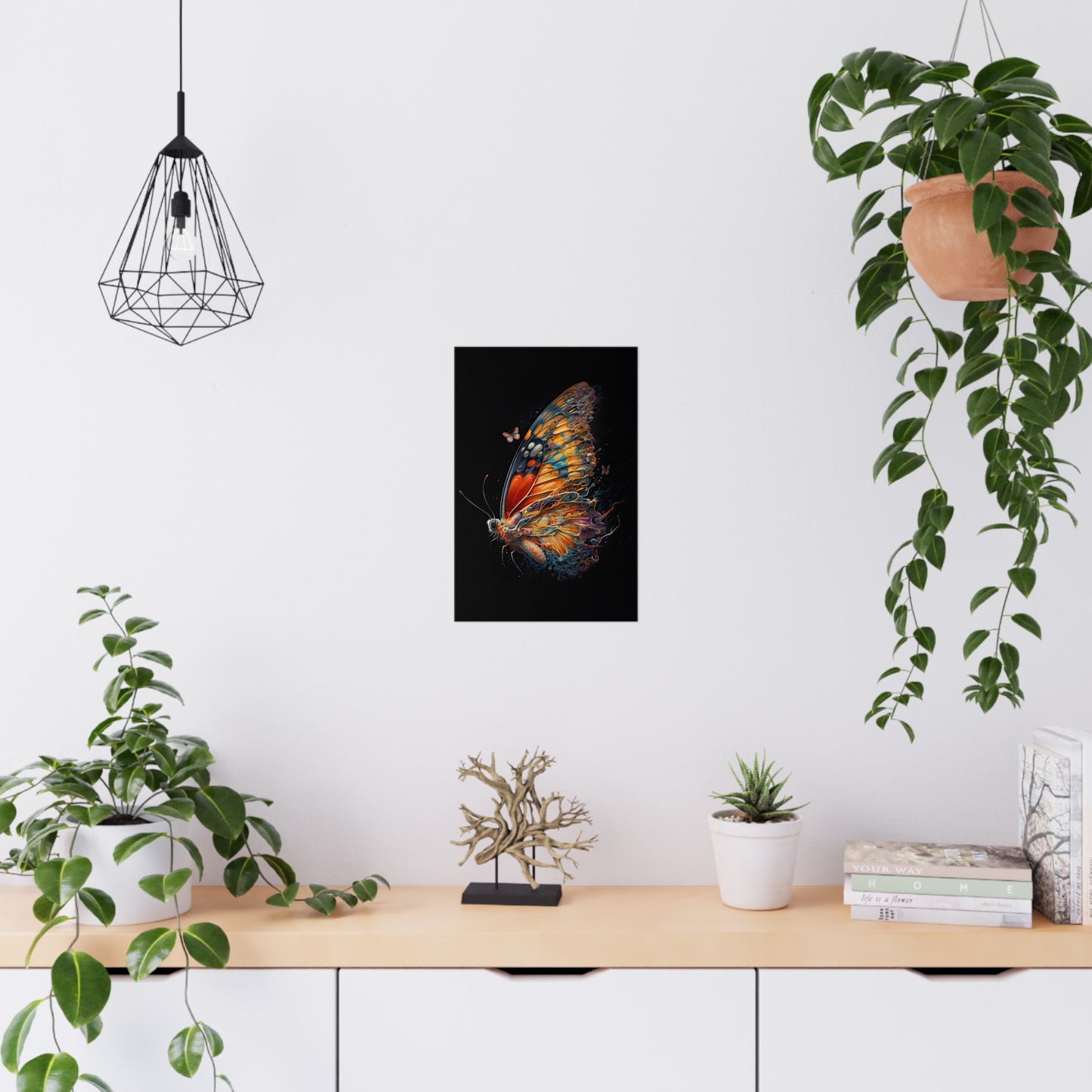 "Liquid Mirage Butterfly" Poster - Print