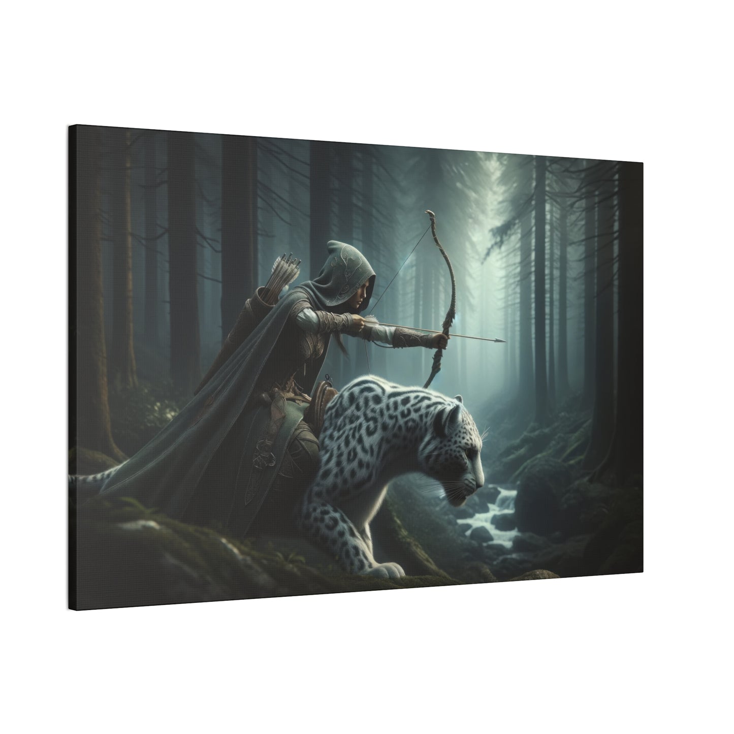 "Sleek Hunters"  Canvas Stretched, 0.75" - Print