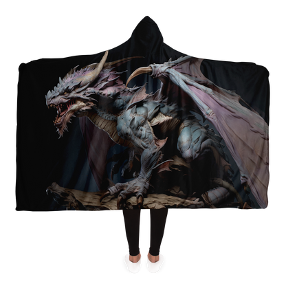 Lavender Dragon Elder Hooded Blanket