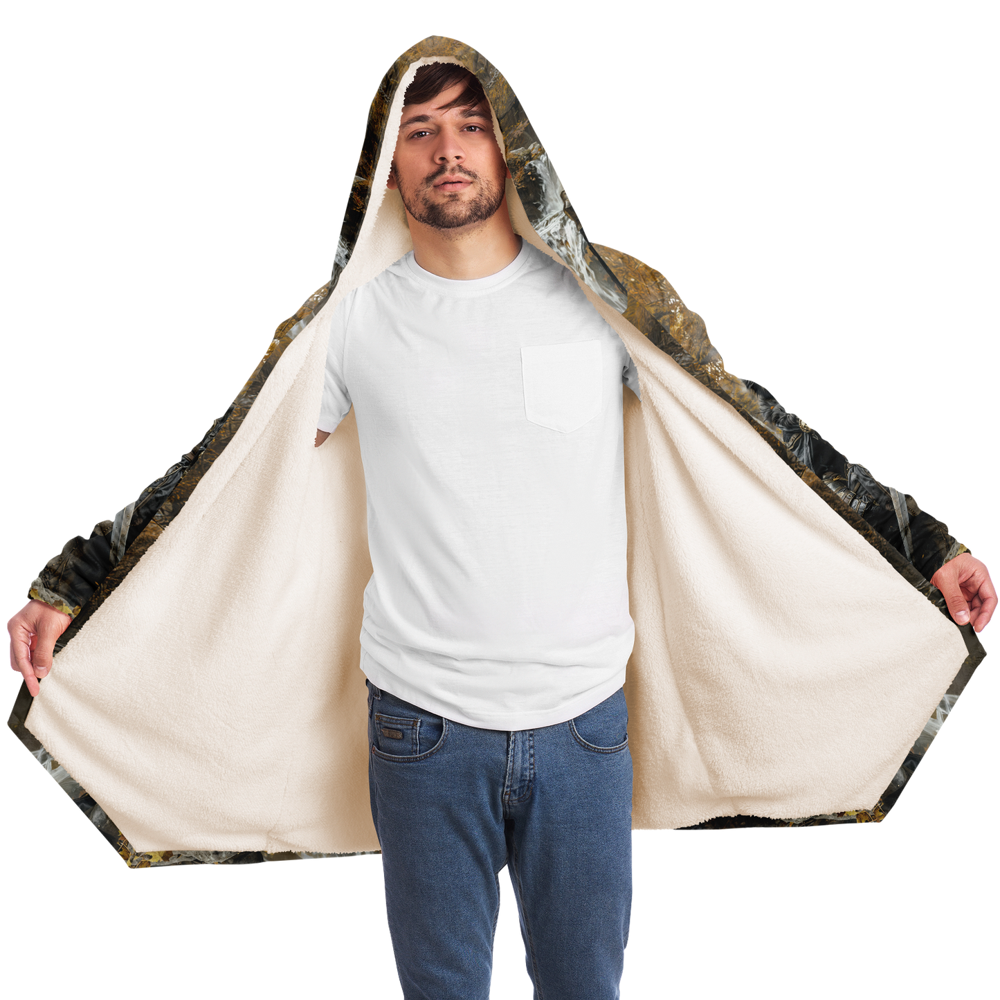 Dark Wolf Microfleece Cloak