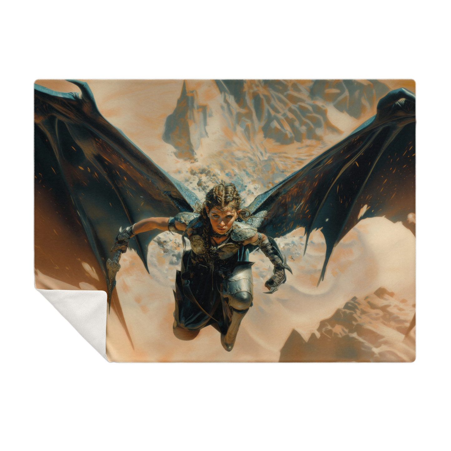 Winged Revenge Premium Microfleece Blanket