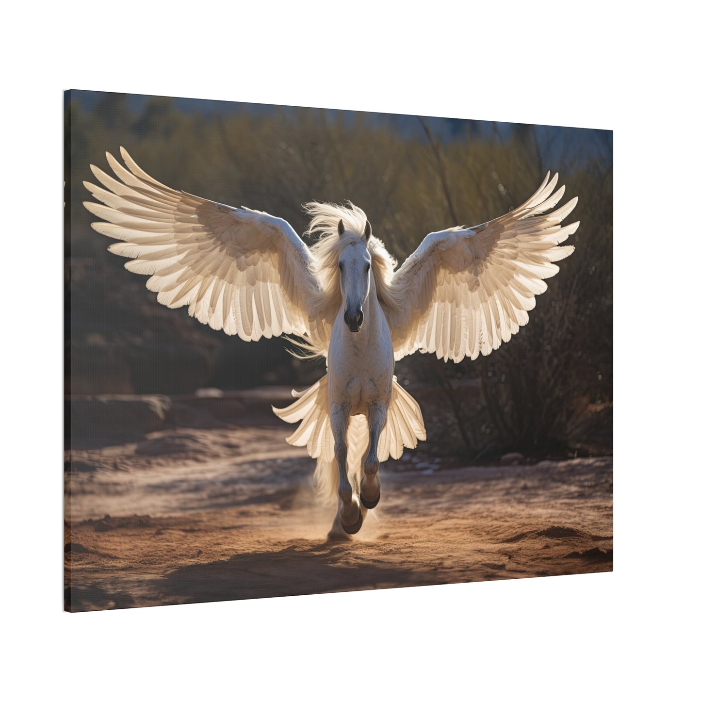 "Pearl Pegasus"  Canvas Stretched, 0.75" - Print