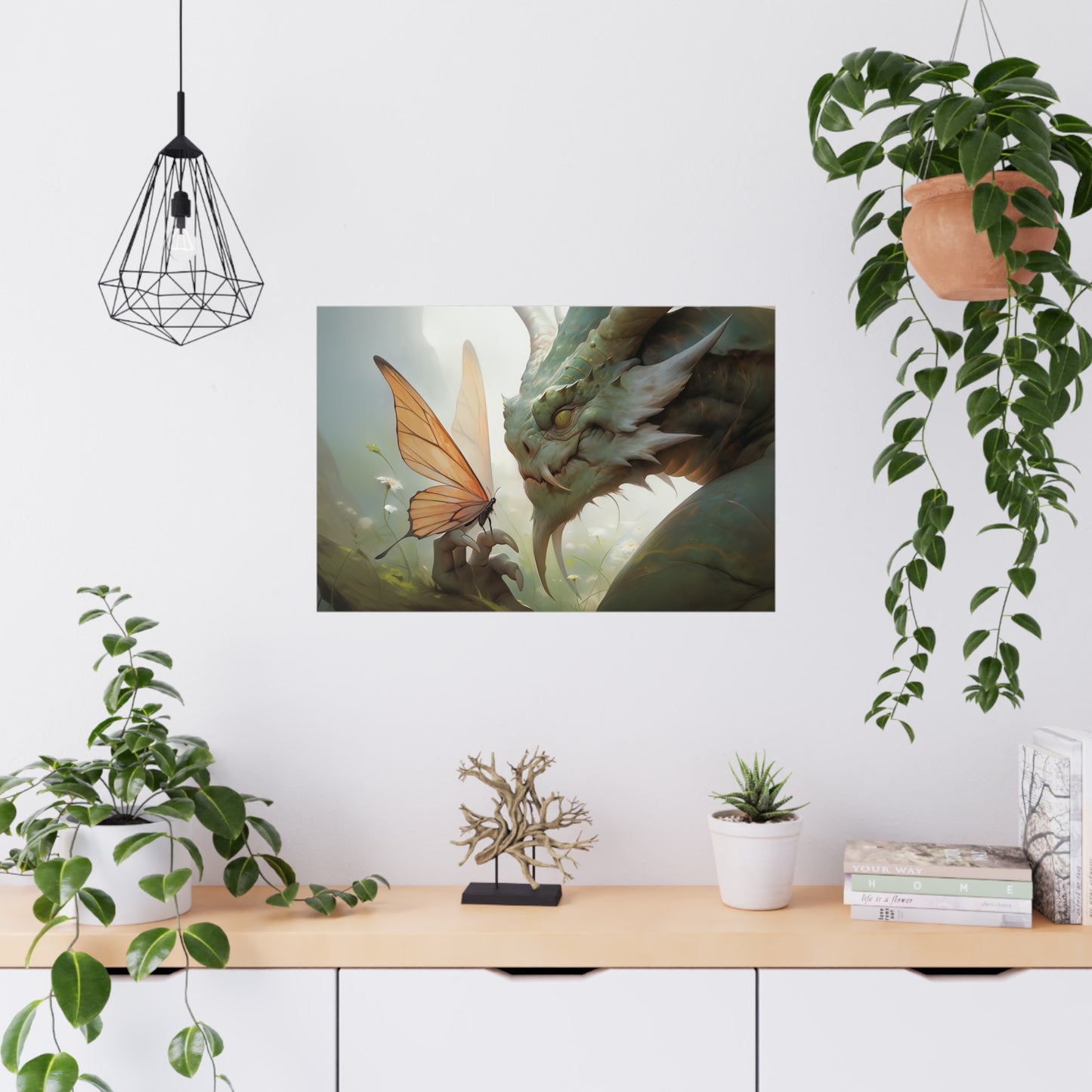 "Fire and Flutter" Poster - Print