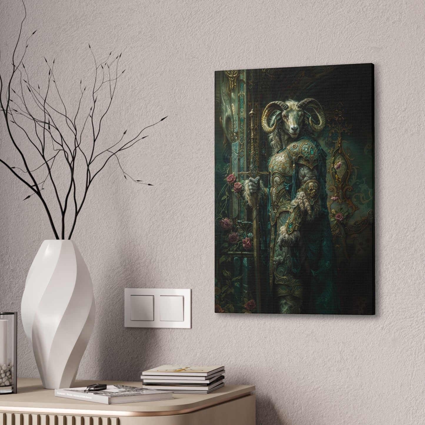 "Emerald Oathkeeper" Canvas Stretched, 0.75" - Print