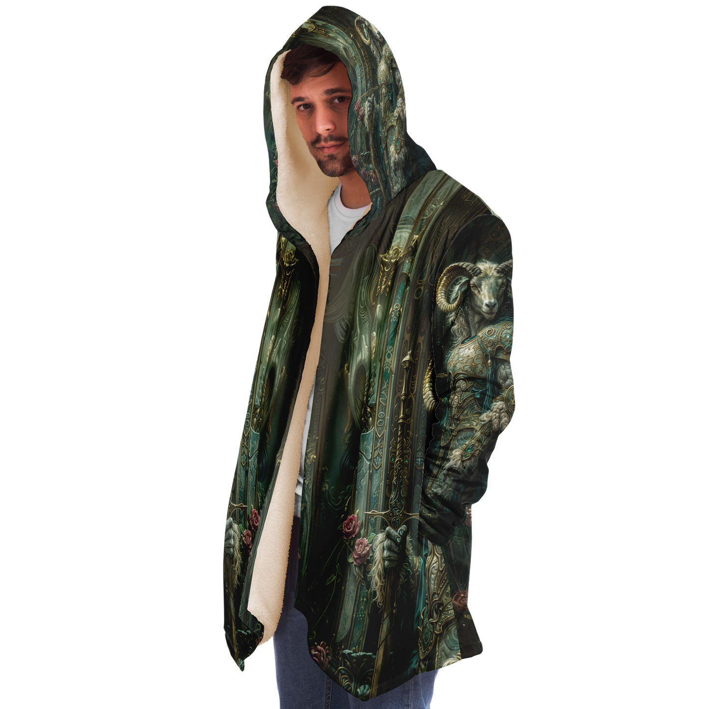 Emerald Oathkeeper Microfleece Cloak