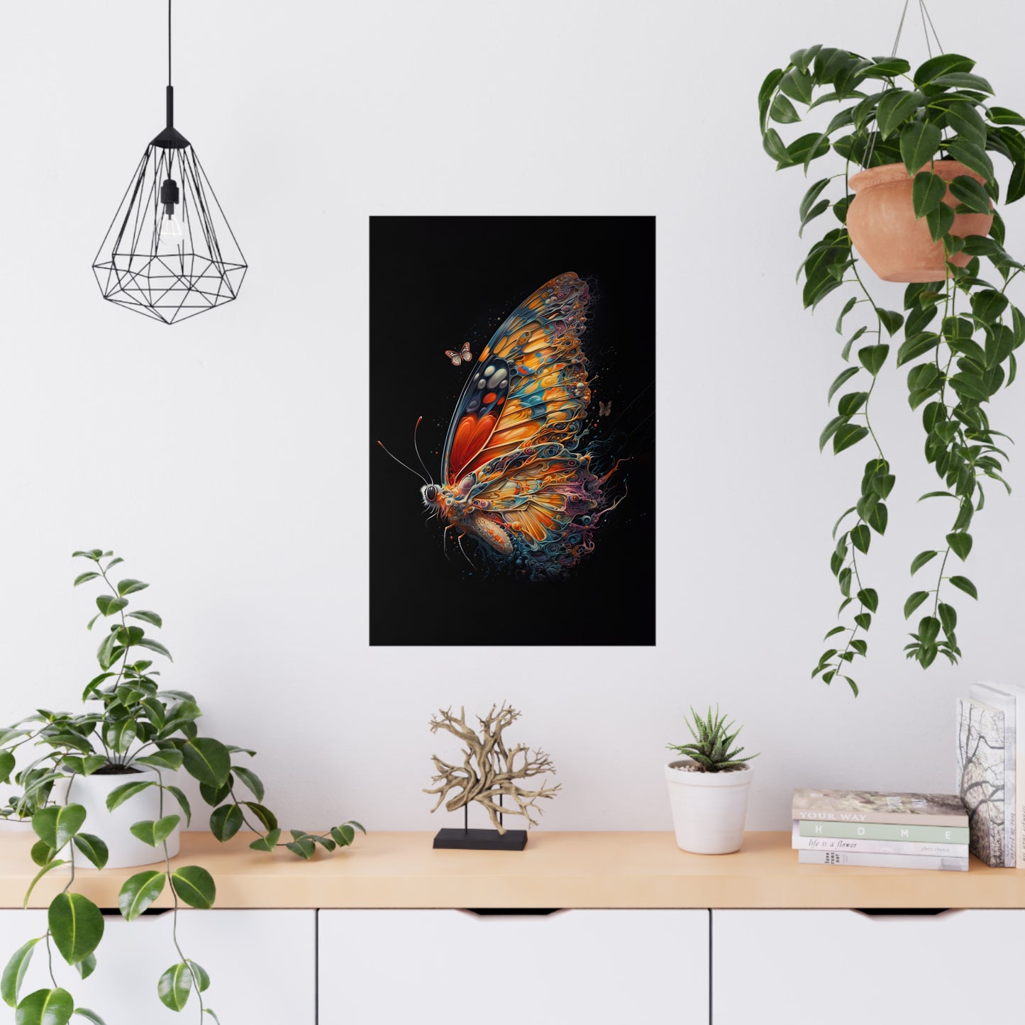 "Liquid Mirage Butterfly" Poster - Print