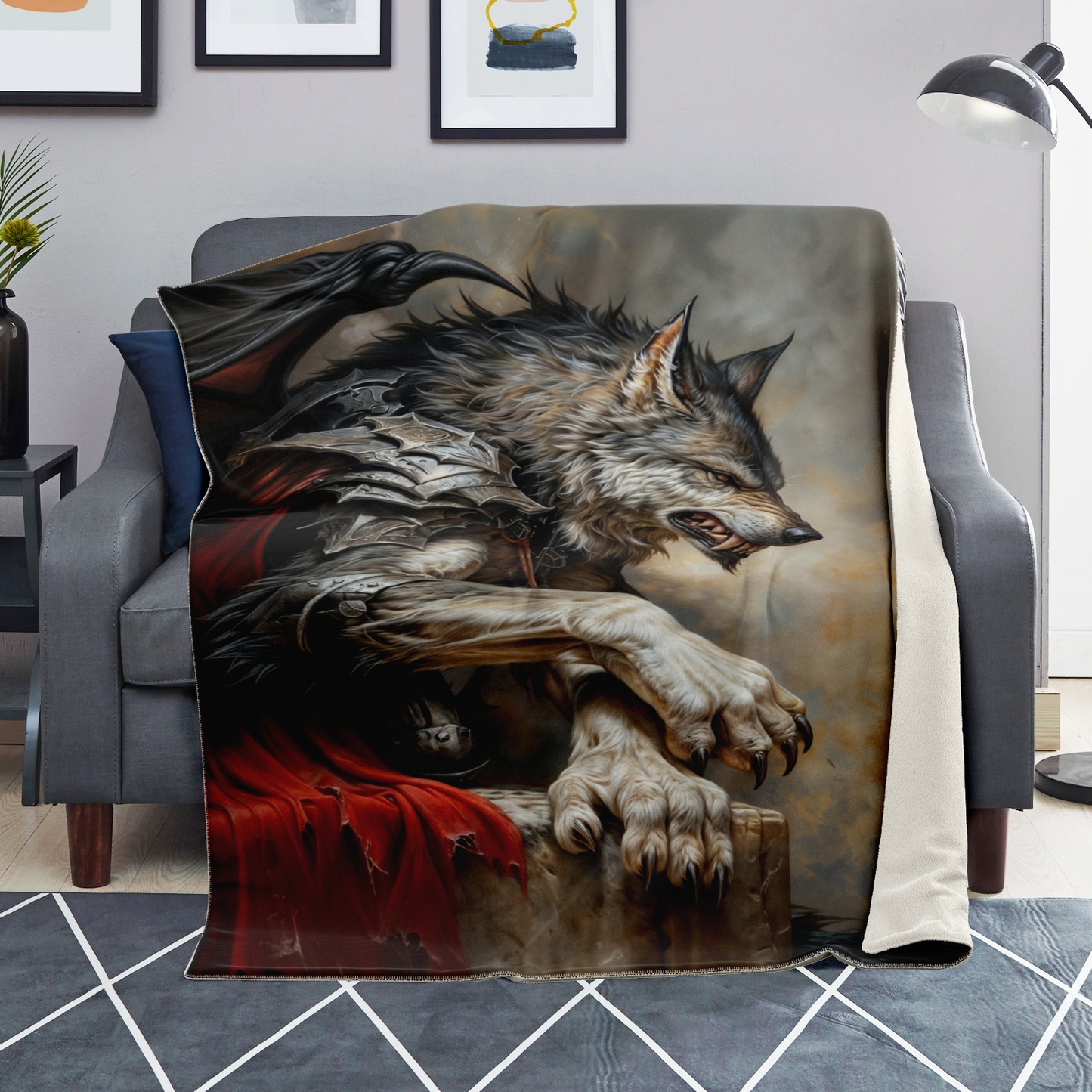 Dracowolf Premium Microfleece Blanket