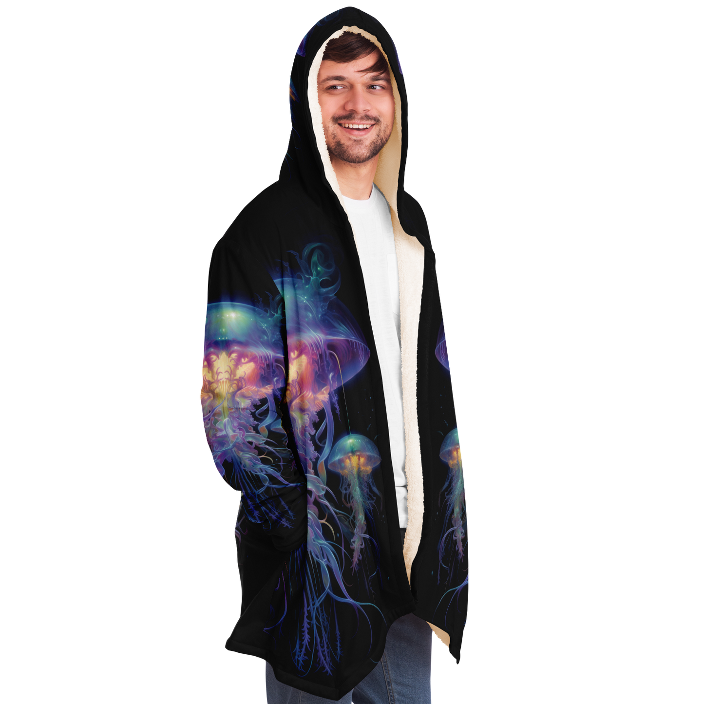 Space Jellyfish Microfleece Cloak