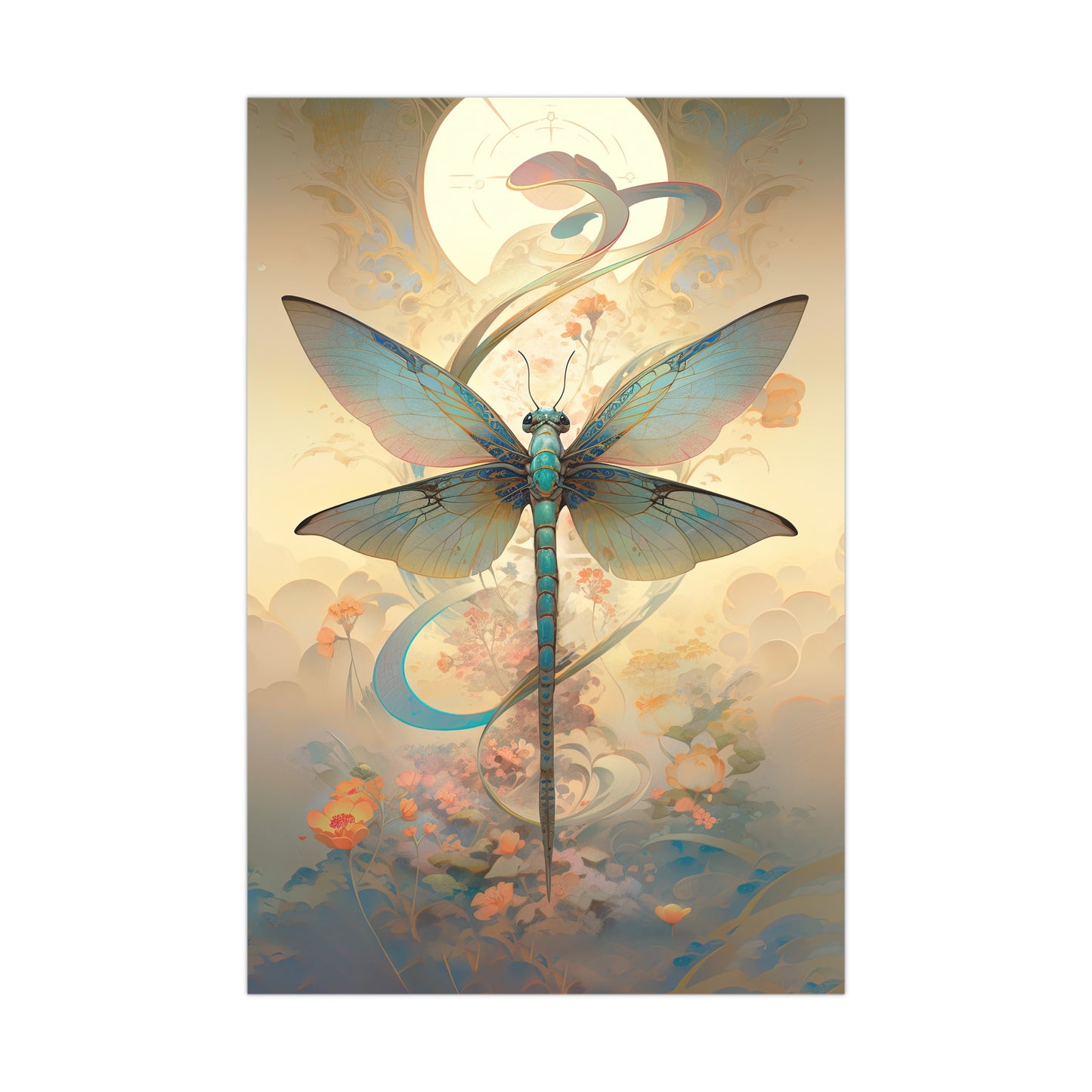 "Zen Dragonfly" Poster - Print