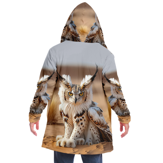 Lynx Owl Microfleece Cloak