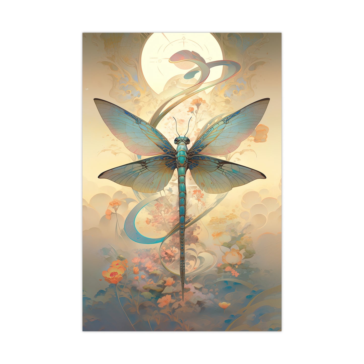 "Zen Dragonfly" Poster - Print