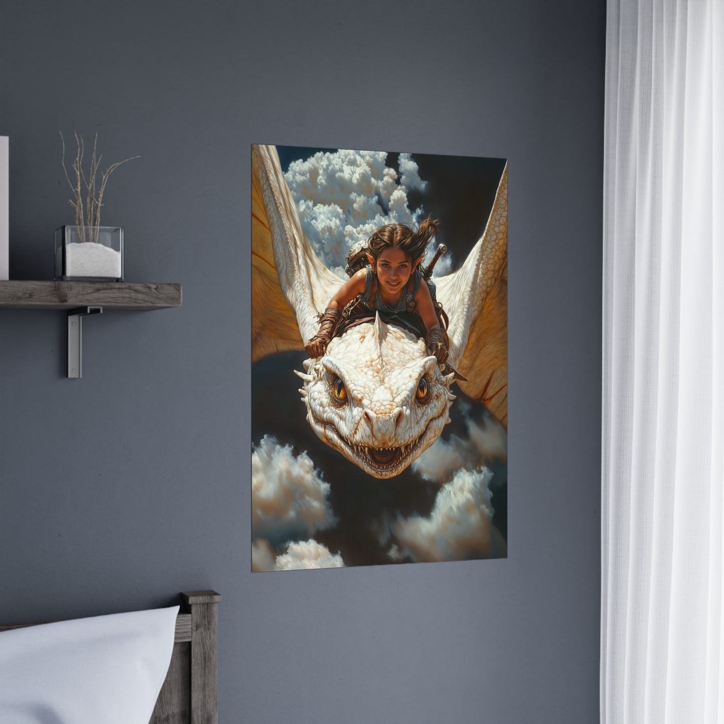 "The Dragon Rider’s Smile" Poster - Print