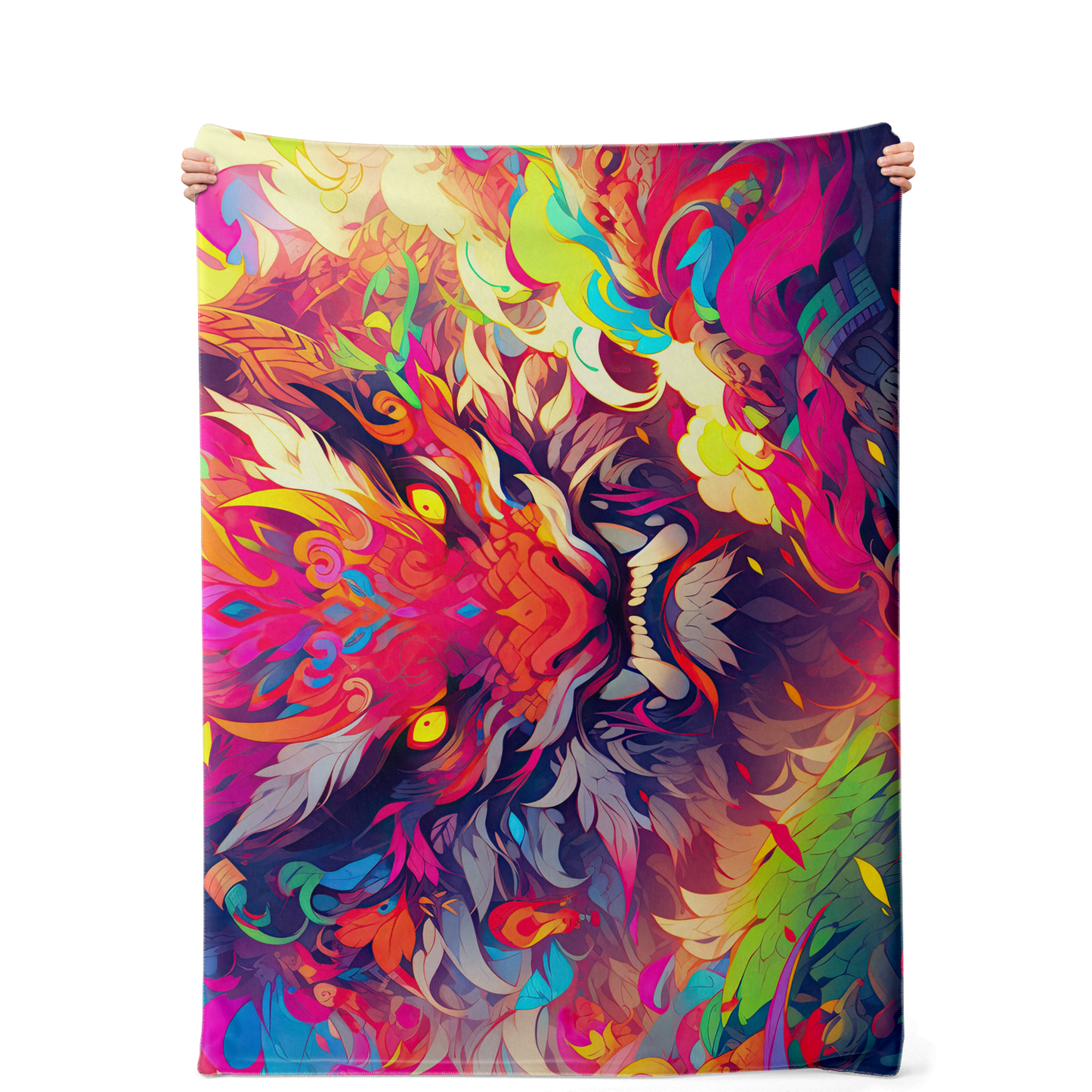 Oni Tiger Premium Microfleece Blanket