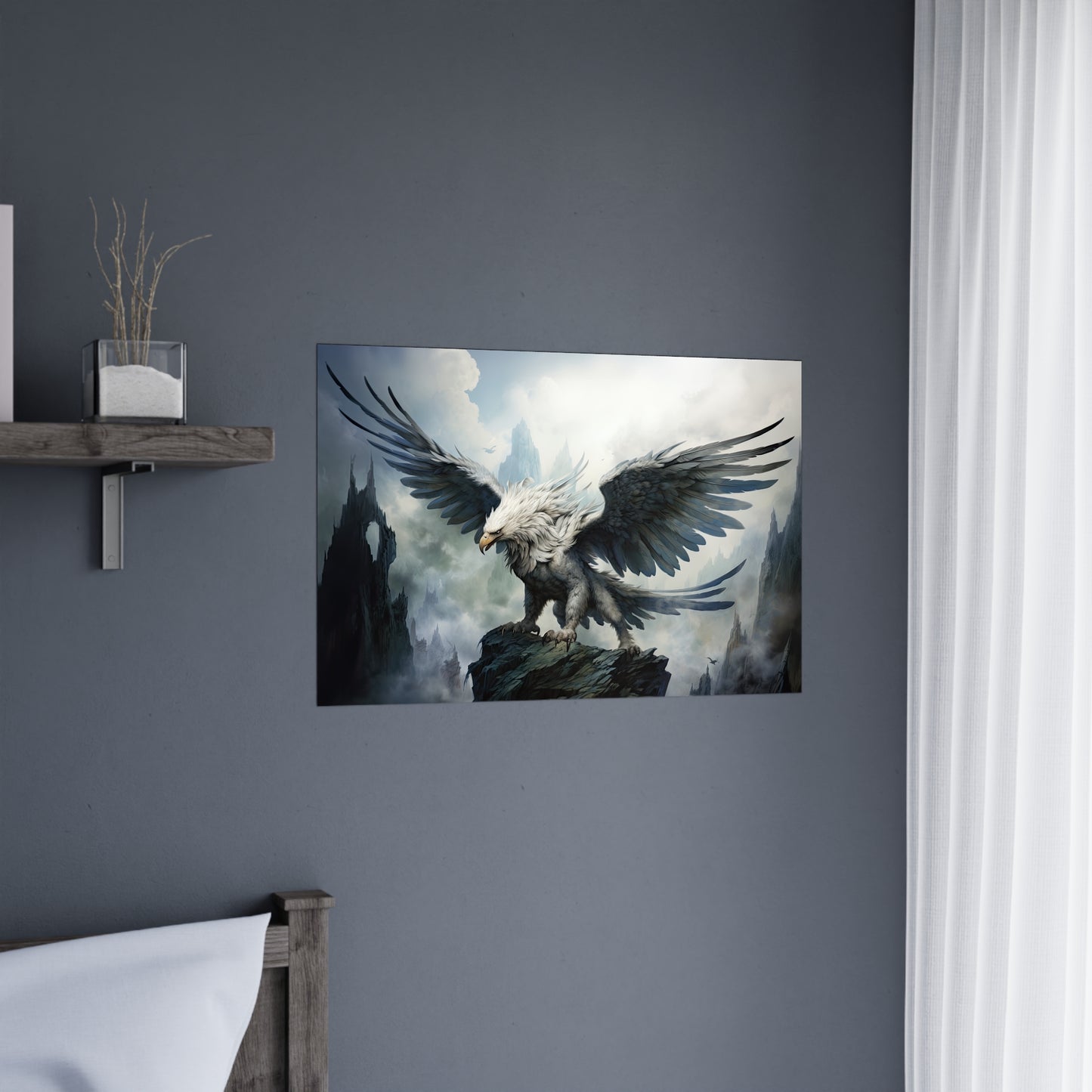 "Glacier Guardian Griffon" Poster - Print