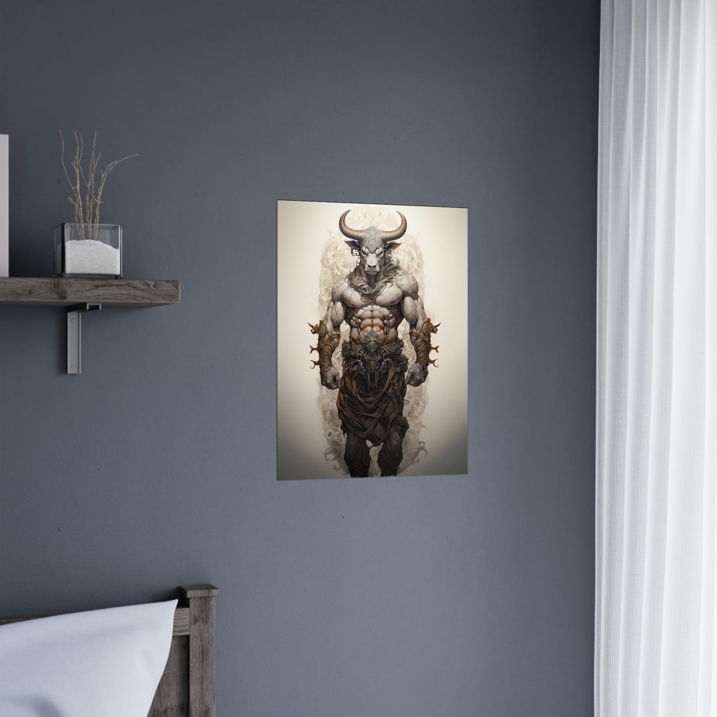 "Minotaur Deity" Poster - Print