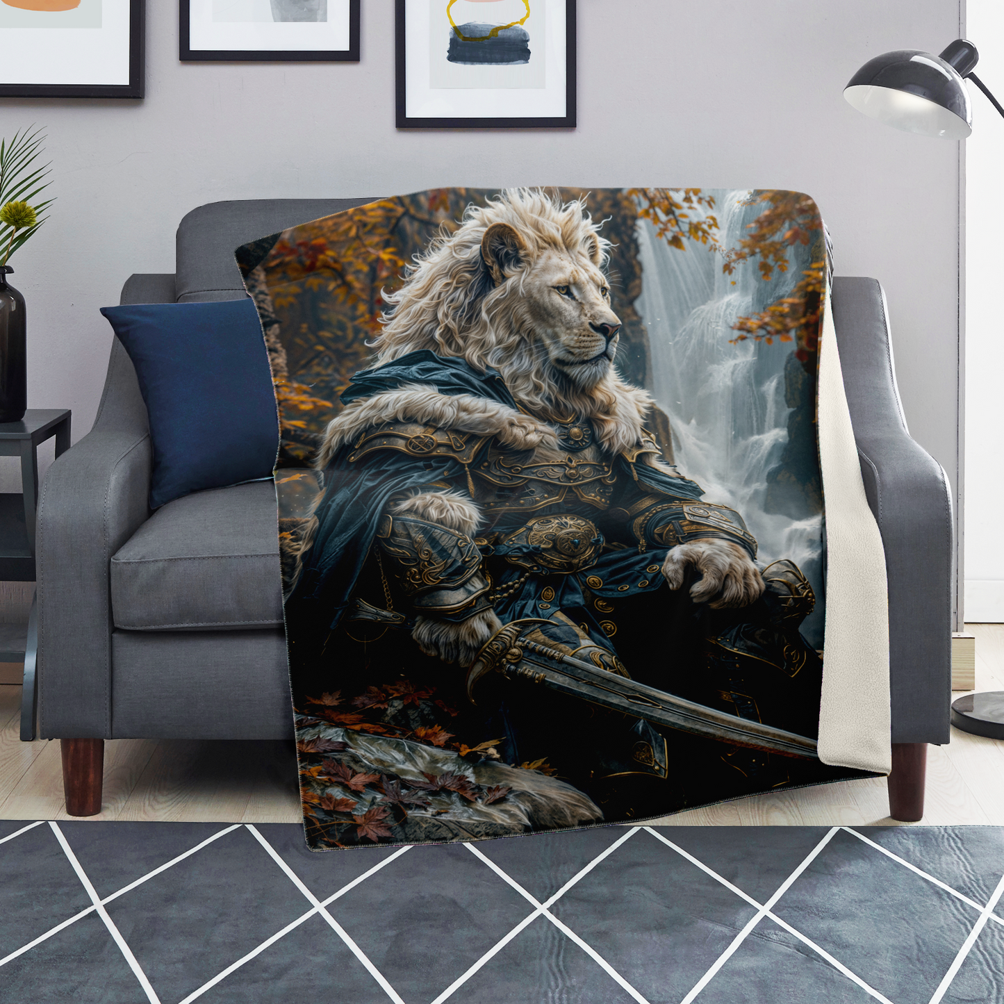 Lionhearts Mourning Premium Microfleece Blanket