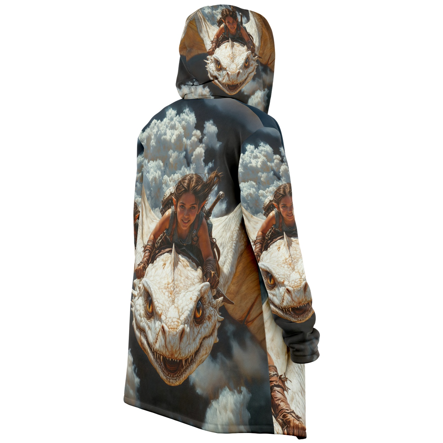 The Dragon Rider’s Smile Microfleece Cloak