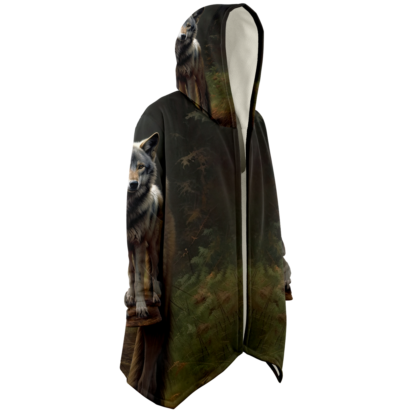 Spirit Wolf Microfleece Cloak