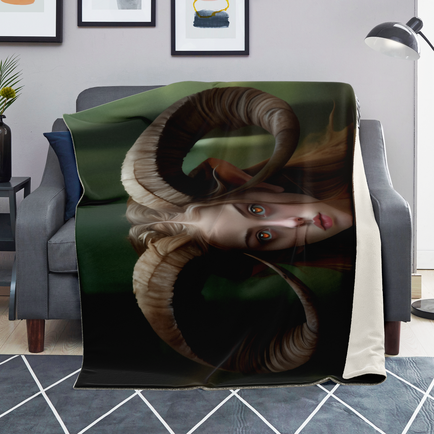 Forest Faun Premium Microfleece Blanket