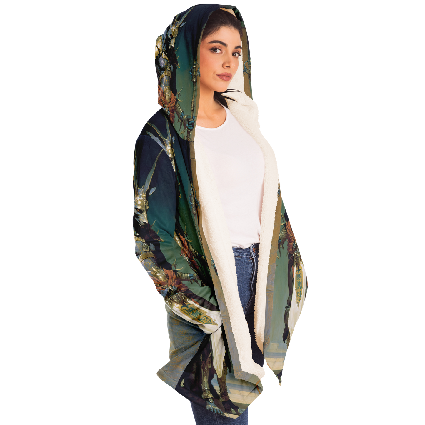 Anubis Guide To The Underworld Microfleece Cloak