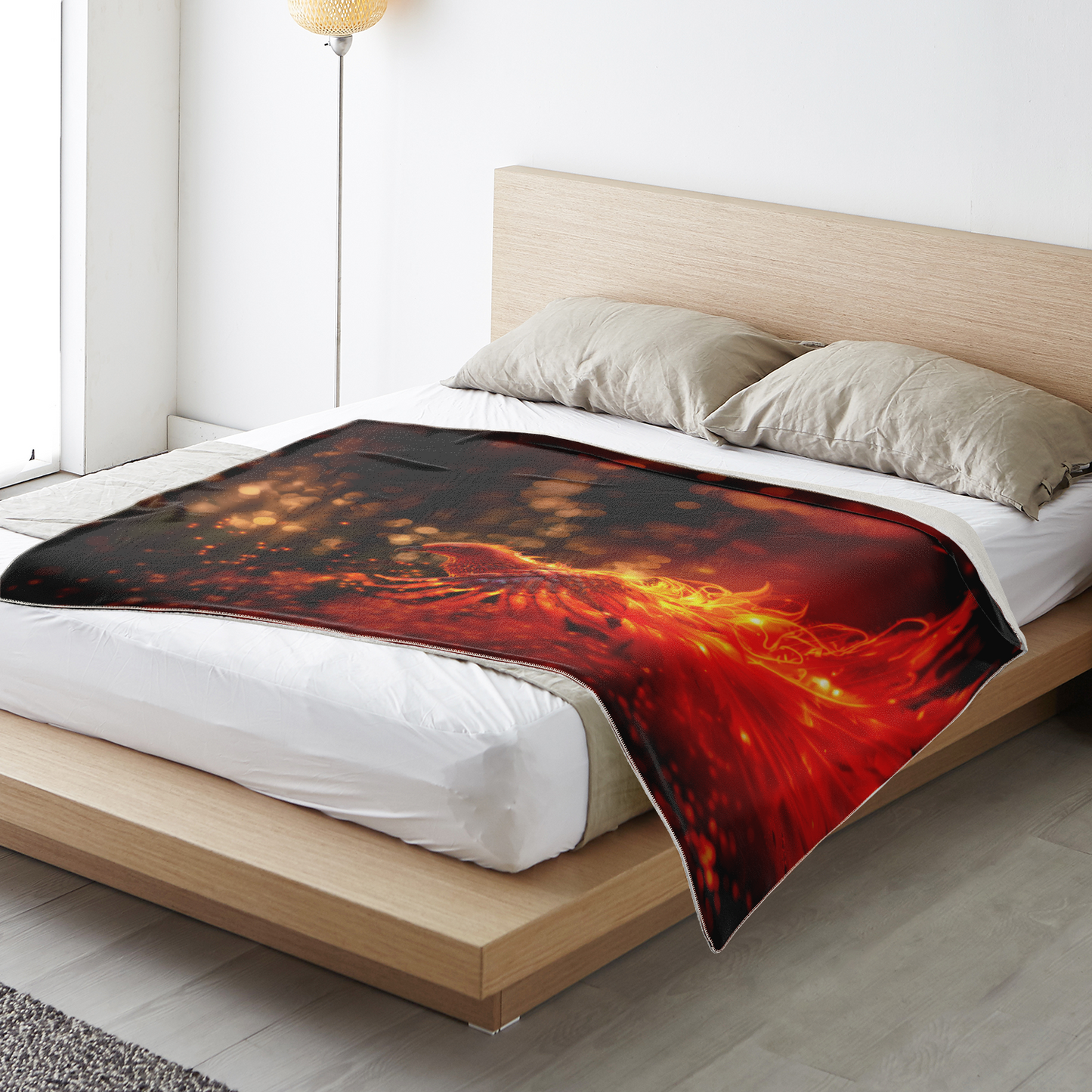 Blazing Grace Phoenix Premium Microfleece Blanket