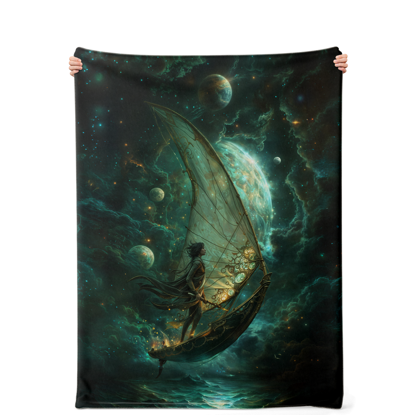 Astral Navigator Premium Microfleece Blanket