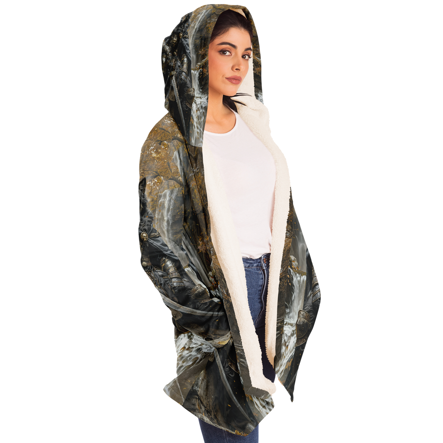 Dark Wolf Microfleece Cloak