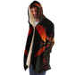 Flaming Dragonspryte Microfleece Cloak