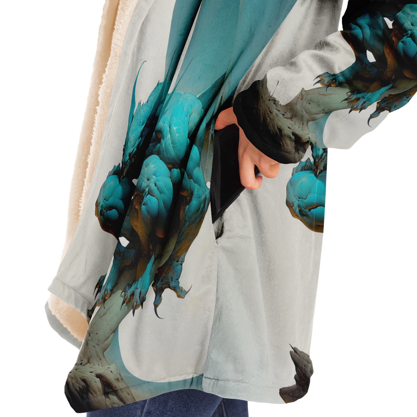 Winged Trickster Microfleece Cloak