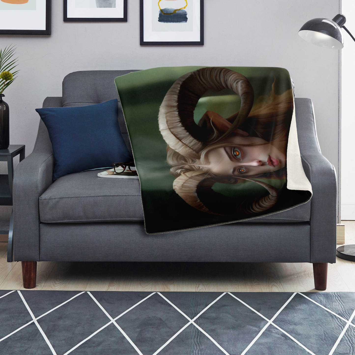 Forest Faun Premium Microfleece Blanket