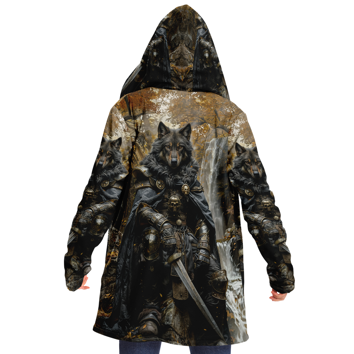 Dark Wolf Microfleece Cloak