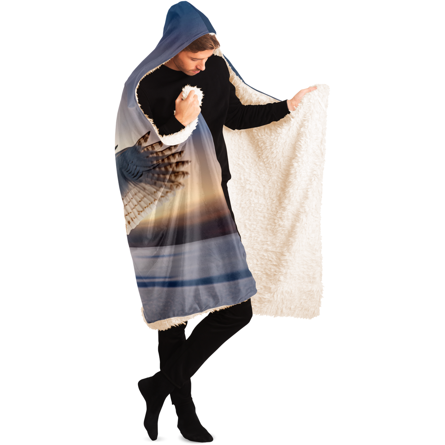 Snow Owl Hooded Blanket