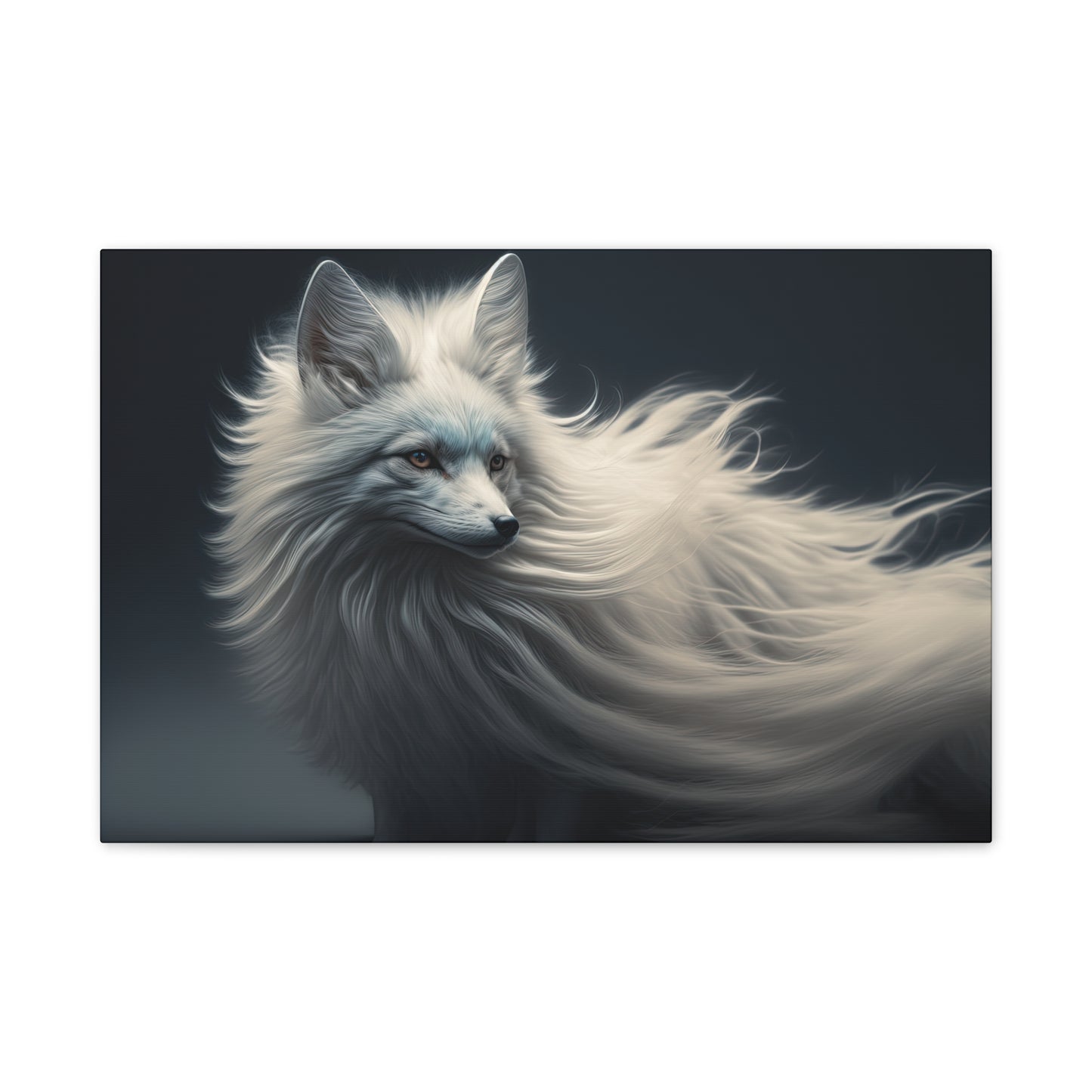 "Winter Wisp Fox"  Canvas Stretched, 0.75" - Print