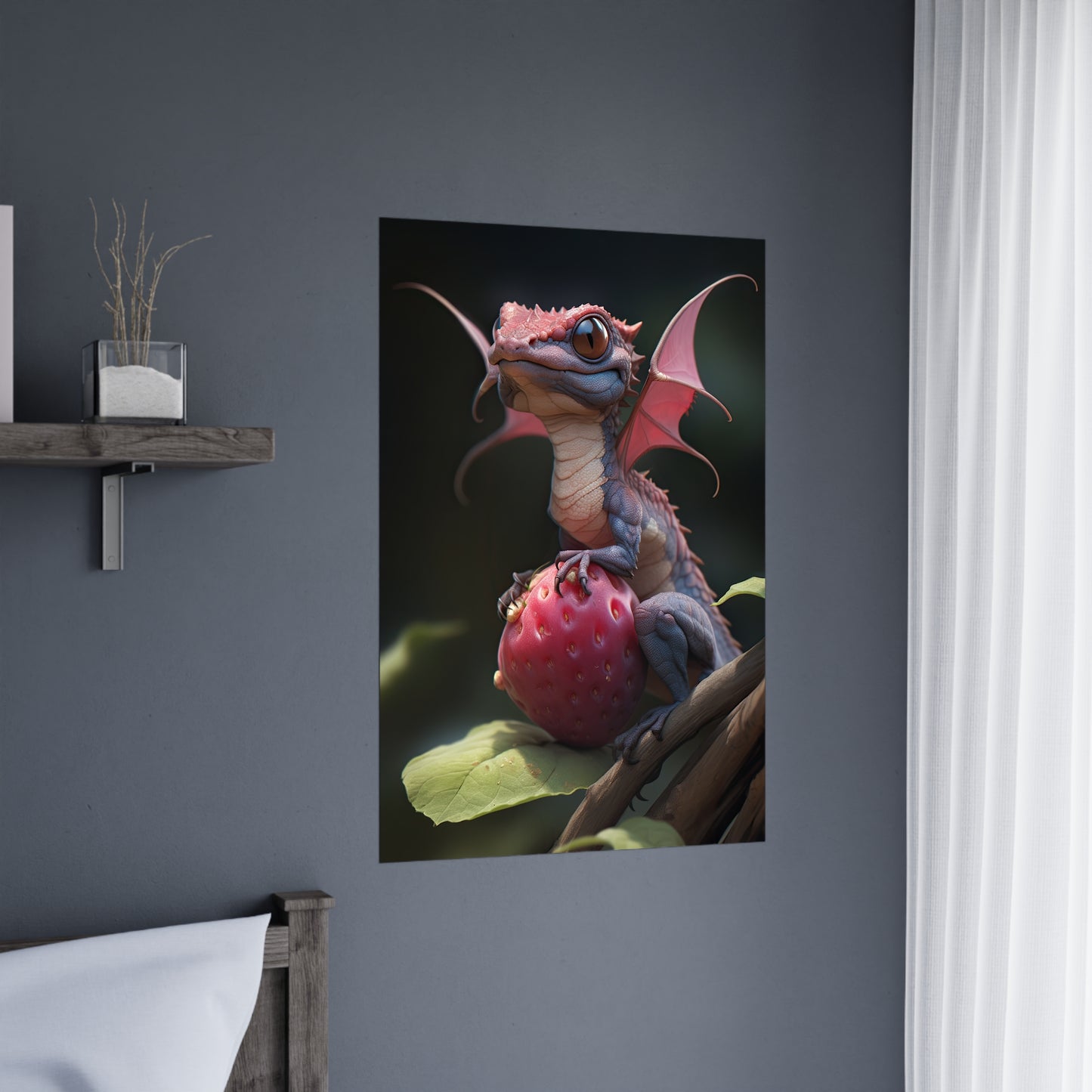 "Berry The Fairy Dragon" Poster - Print