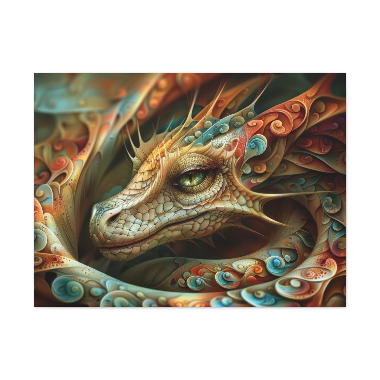 "Spiralwyrm"  Canvas Stretched, 0.75" - Print