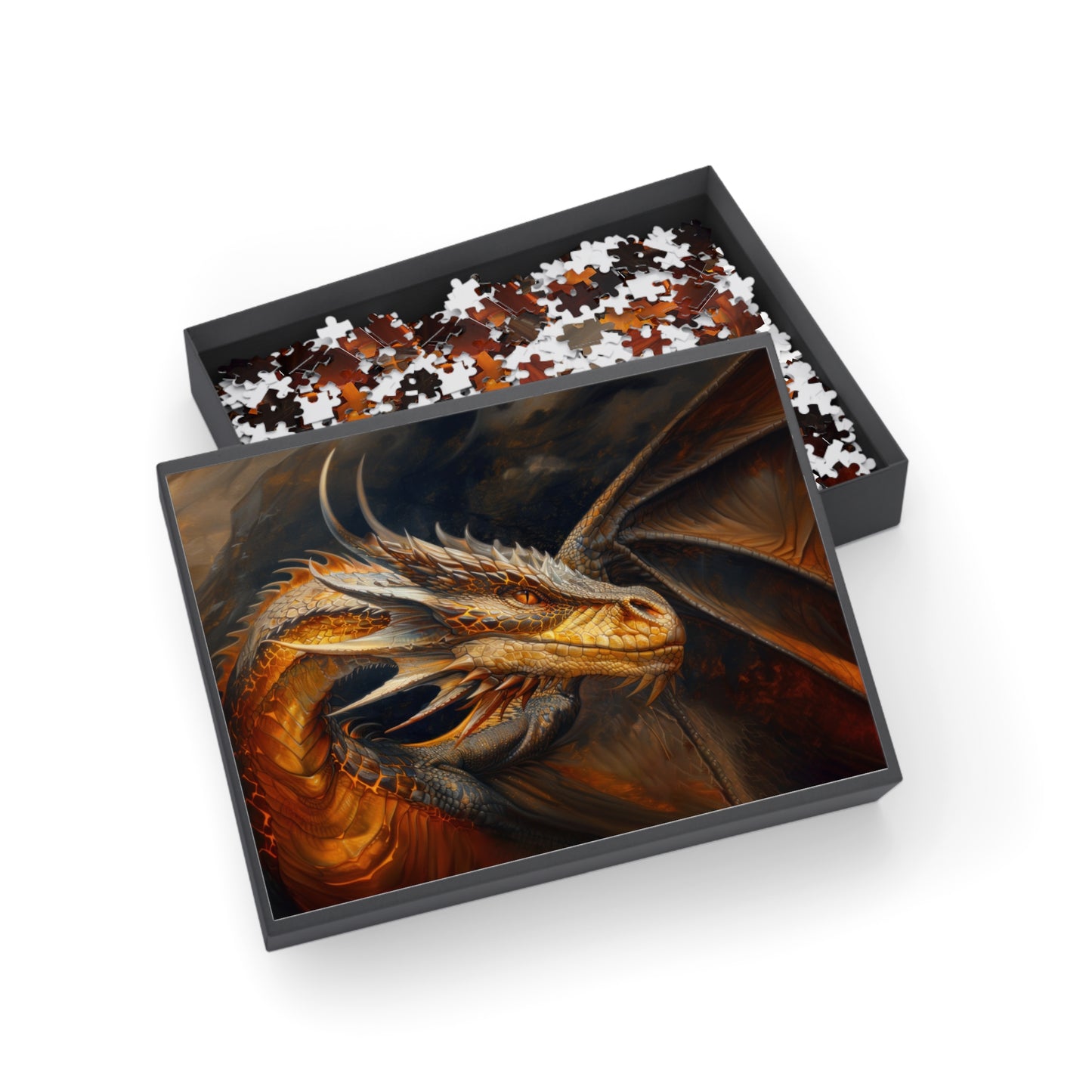 "Fireheart - Grandfather Dragon" Puzzle (500, 1000-Piece)