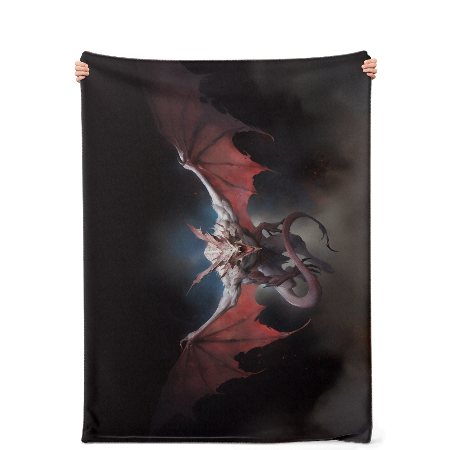 Winged Nightmare Premium Microfleece Blanket