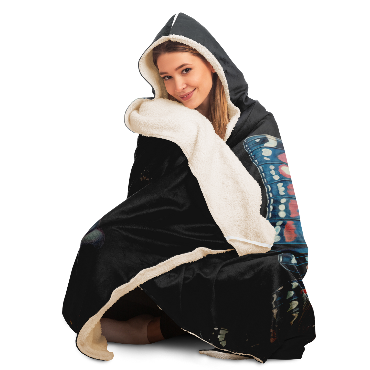 Butterfly Dreams Hooded Blanket