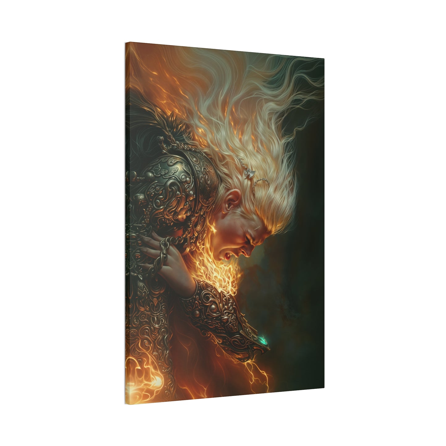 "Fiery Choices" Canvas Stretched, 0.75" - Print