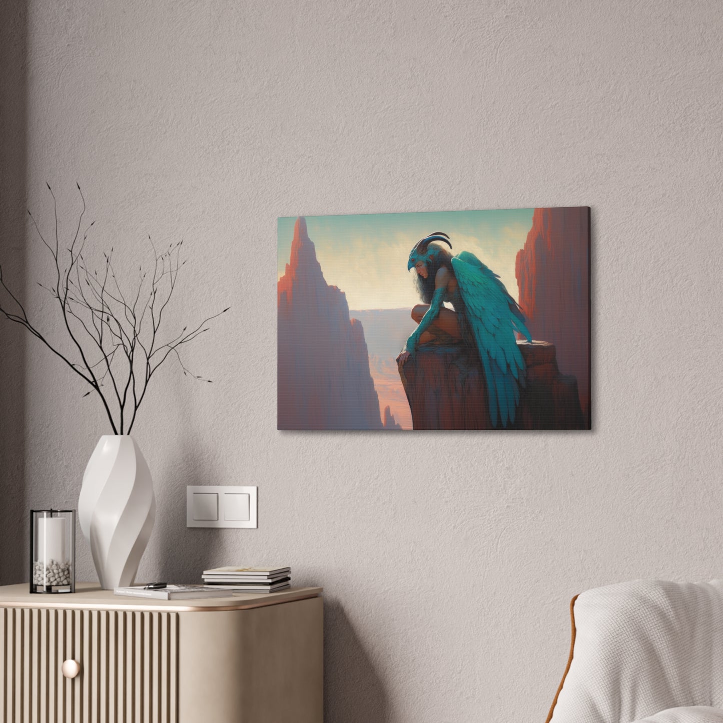 "Harpy Skystalker"  Canvas Stretched, 0.75" - Print