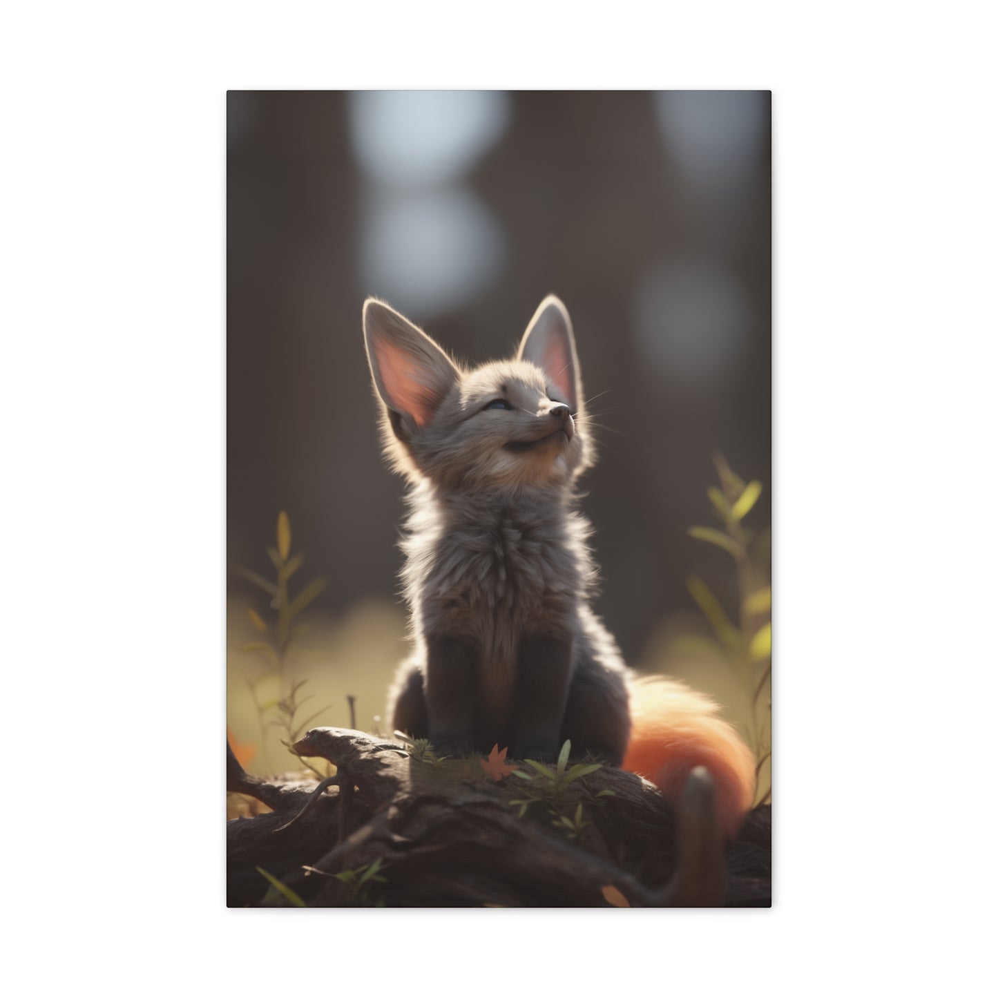 "Dawn Fox" Canvas Stretched, 0.75" - Print