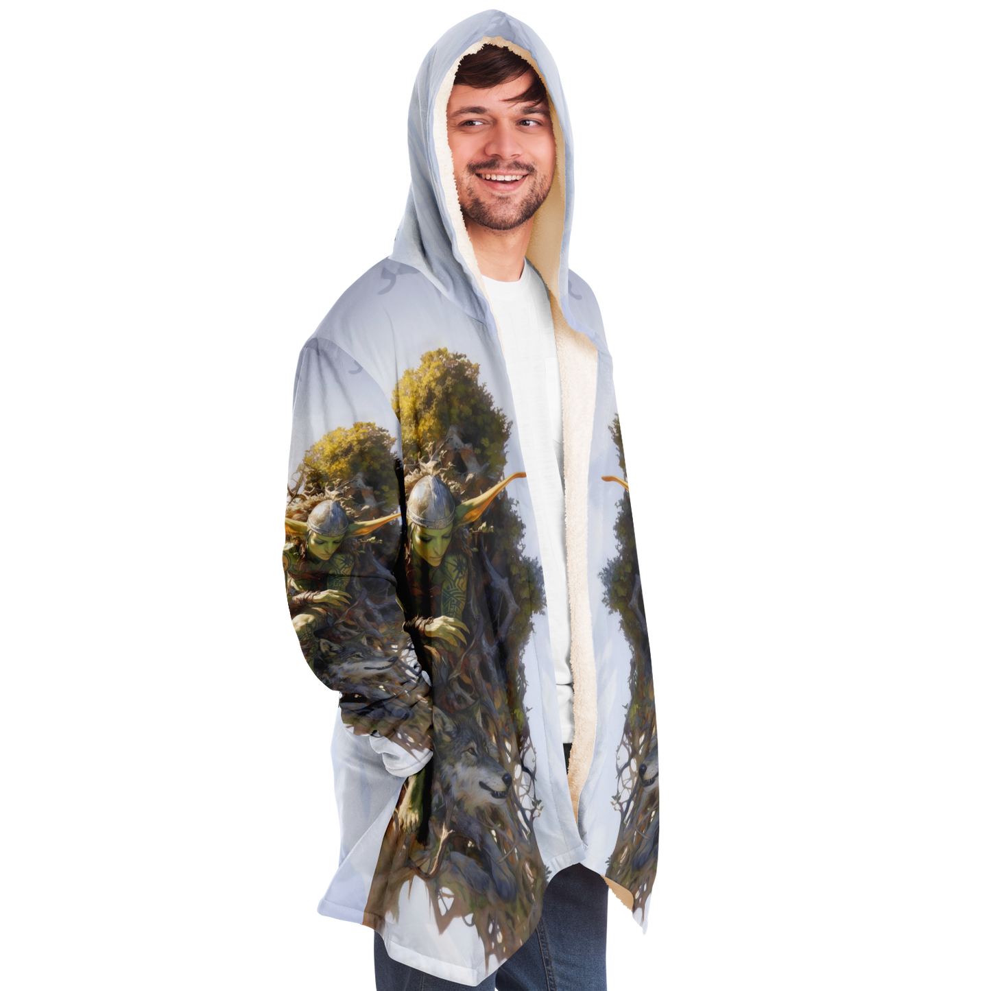 Floating Gardens Escape Microfleece Cloak