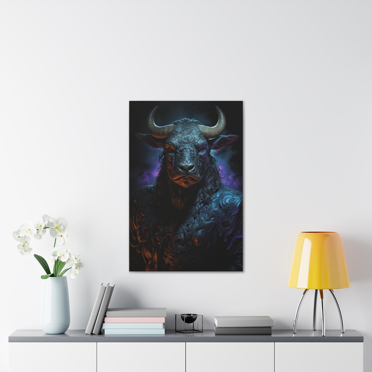 "Shadows Defender Minotaur" Canvas Stretched, 0.75" - Print