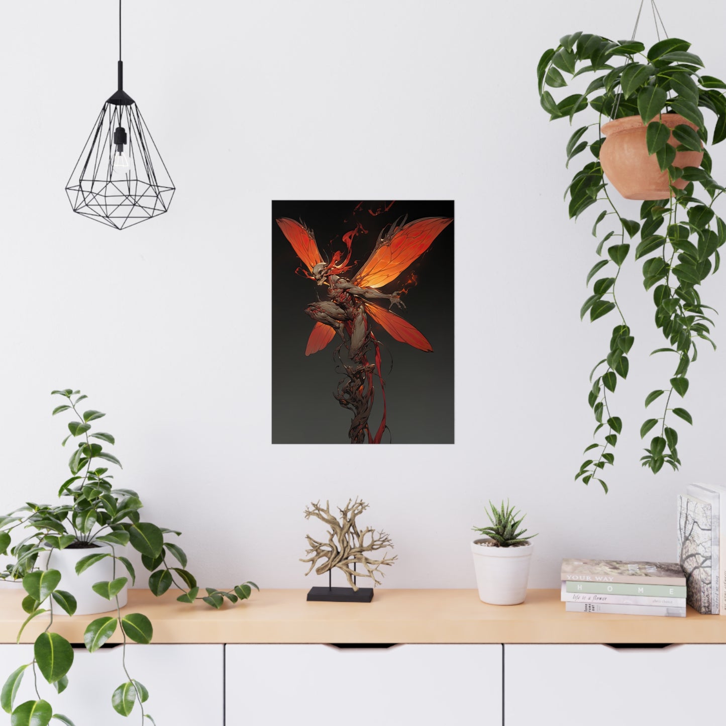 "Flaming Dragonspryte" Poster - Print