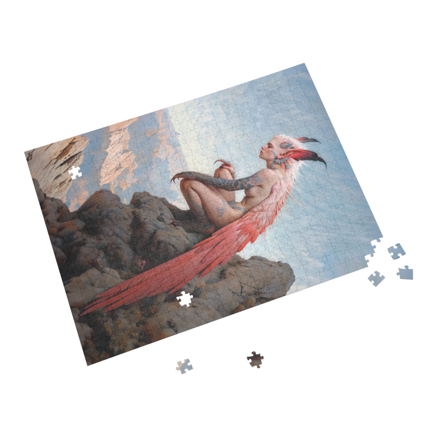 "The Crimson Harpy's Oath" Puzzle (500, 1000-Piece)