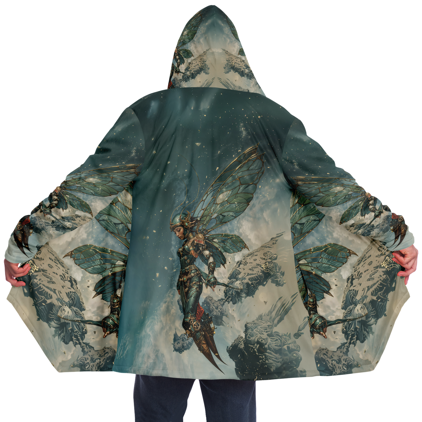 Cybernetic Sentinel Microfleece Cloak